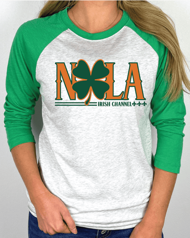 NOLA Irish Channel St. Pats Baseball T-Shirt