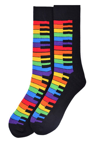 Men's Rainbow Keys Novelty Socks