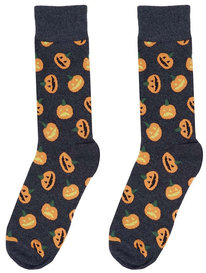 Men's Halloween Pumpkin Socks
