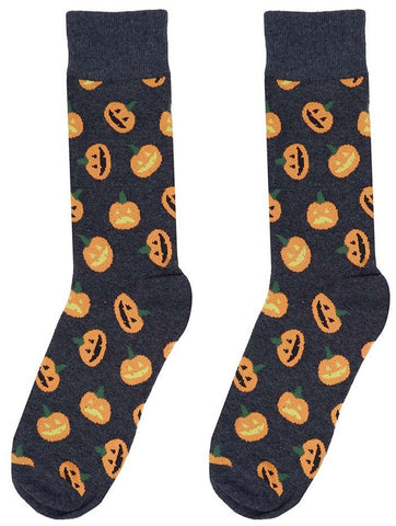 Men's Halloween Pumpkin Socks