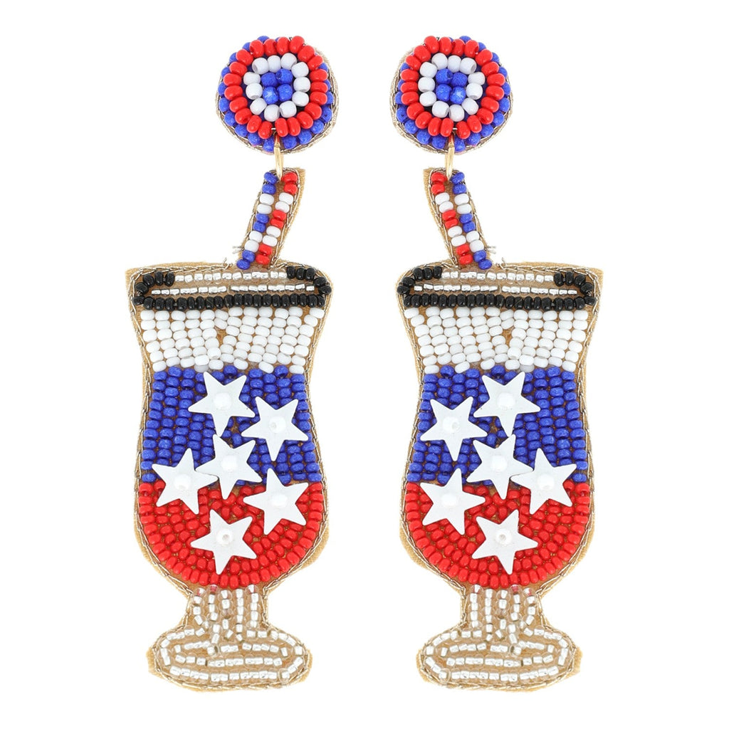 Patriotic Cocktail Earrings