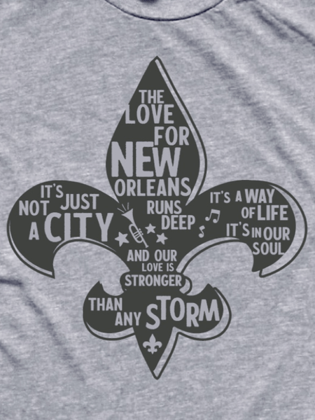 New Orleans - Our love runs deep t-shirt