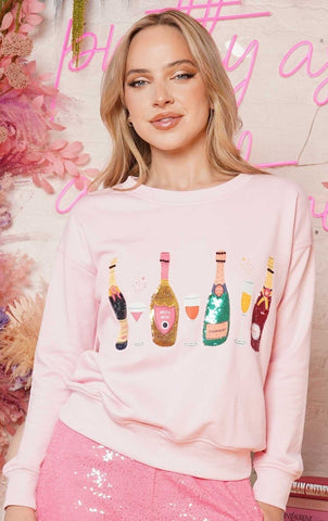 Ladies Who Wine Sweatshirt
