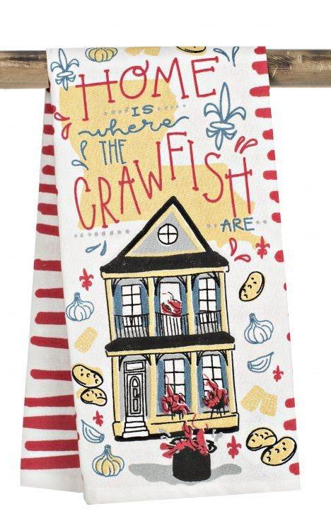 Home is Where the Crawfish are Kitchen Towel
