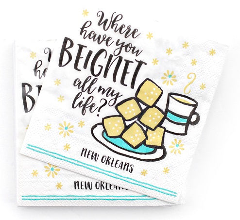 Cocktail Napkins – Where Have You Beignet