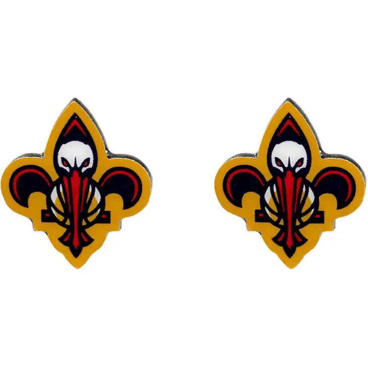New Orleans Pelicans Logo Post Stud Earrings