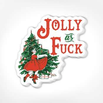 Jolly As Fuck Sticke