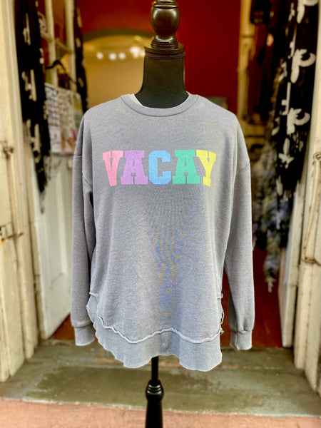 VACAY Vintage Poncho Fleece