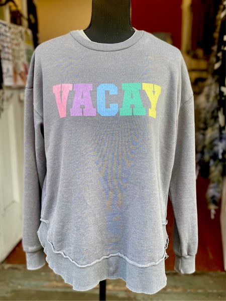 VACAY Vintage Poncho Fleece