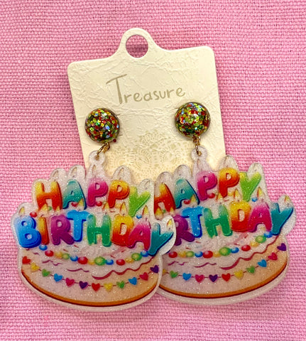 Happy Birthday Earrings