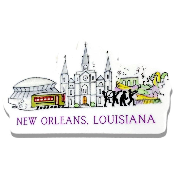 New Orleans Skyline Sticker
