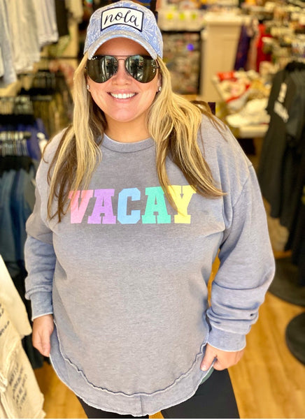 VACAY Vintage Poncho Fleece