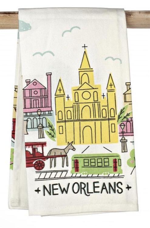 Colorful French Quarter Towel