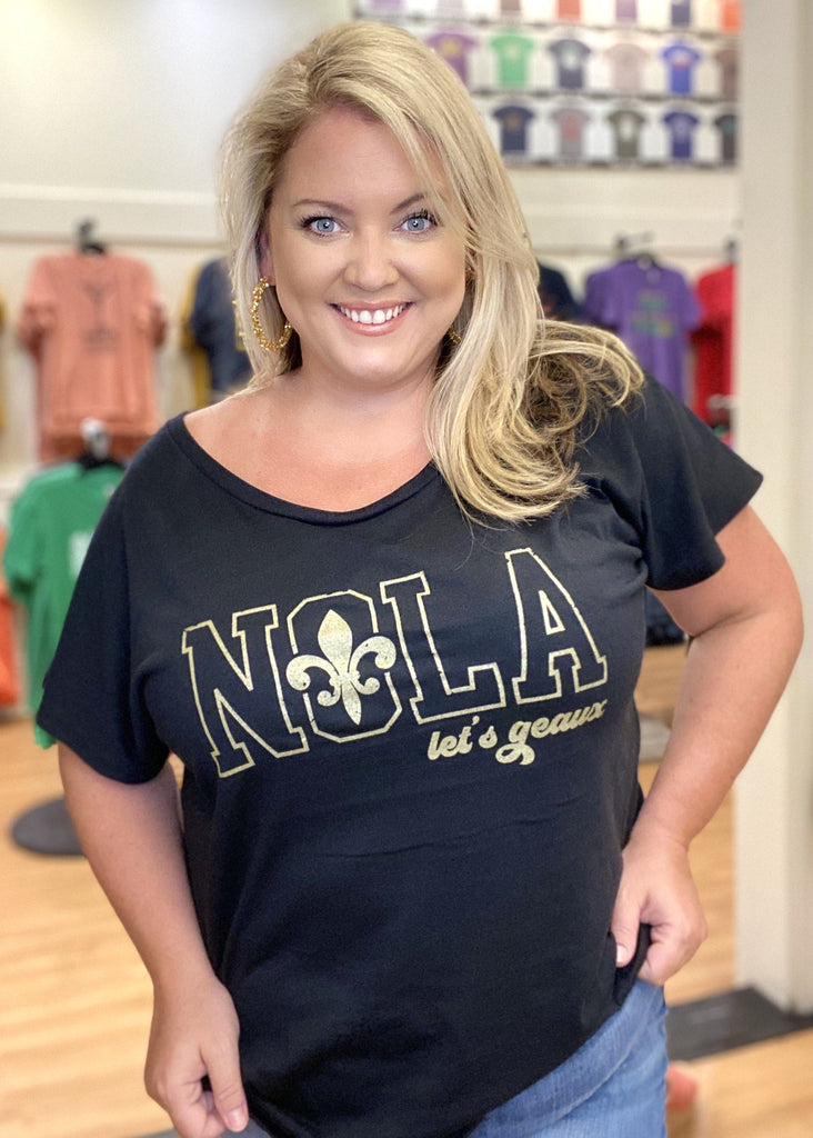 NOLA Let's Geaux - Ladies Dolman Tee