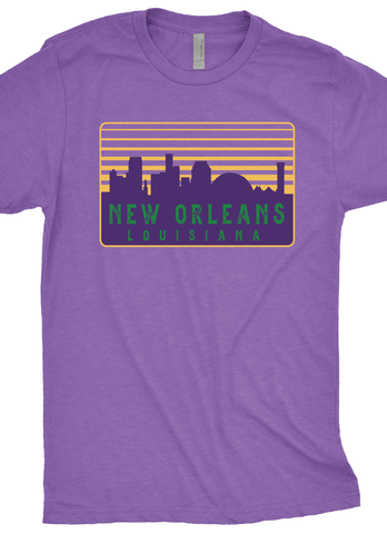 New Orleans Purple Skyline T-Shirt