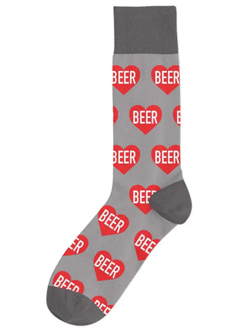 I Love Beer Socks Funny Beer Drinking Socks