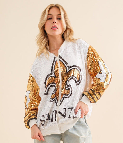 Kamara Saints Sequin Jacket - PRE-SALE!