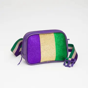 Mardi Gras Glitter Belt Bag