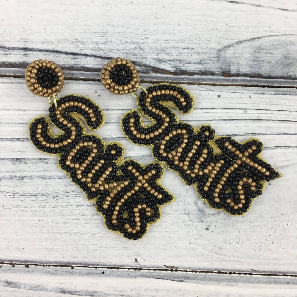 Beaded Saints Earrings