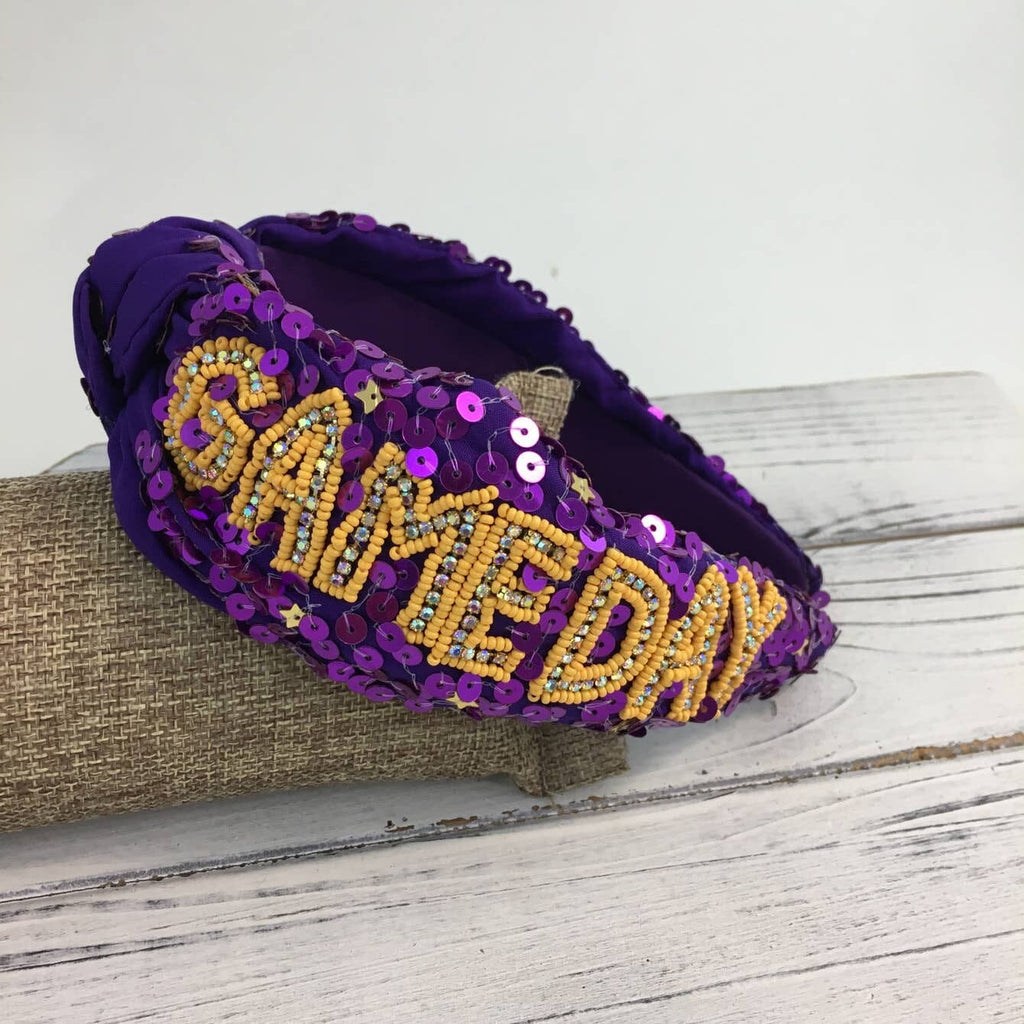 Purple & Gold Gameday Headband