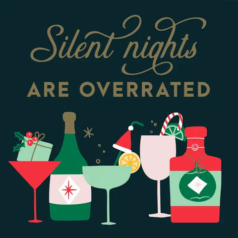 Funny Christmas Napkins | Silent Nights Are Overrated - 20ct