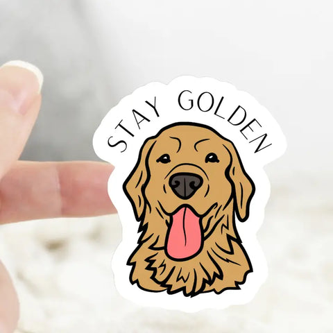 Stay Golden Dog Sticker
