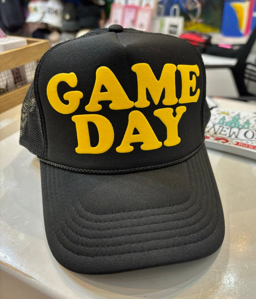 Black & Gold Game Day Trucker Hat