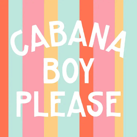 Cabana Boy Please Cocktail Napkins