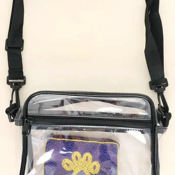 Clear Transparent Stadium Approved Crossbody