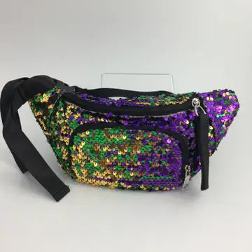 Mardi Gras Sequin Fanny Pack