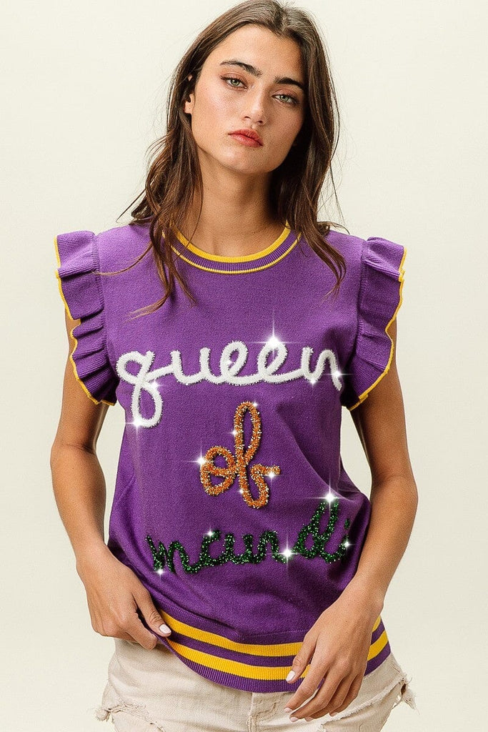 Queen of the Mardi Sweater