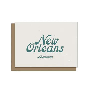 Retro New Orleans Blank A2 Card