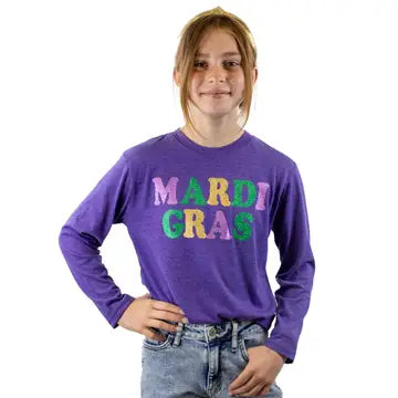 Youth Mardi Gras Long Sleeved T-Shirt