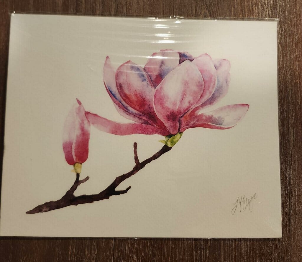 Pink Flower Print - 8x10