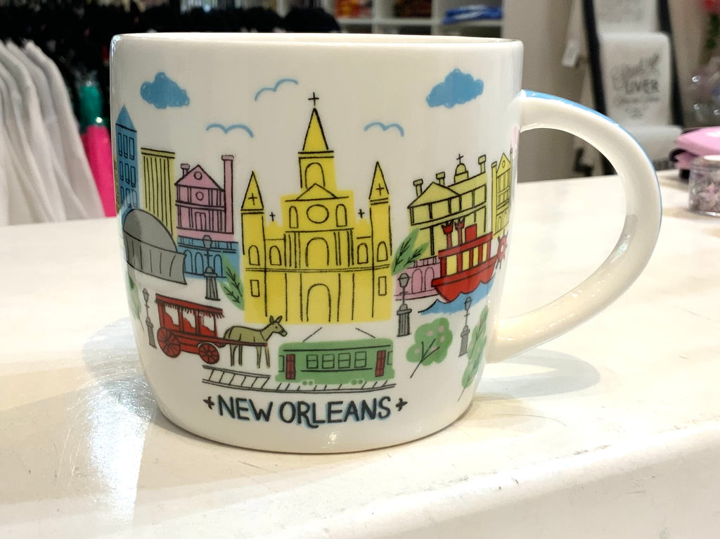 French Quarter Colorful coffee mug