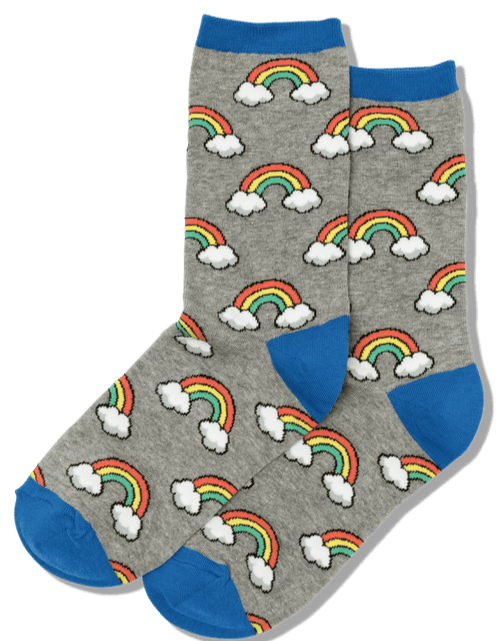 Women's Rainbow Crew Socks
