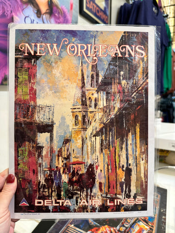 New Orleans Delta Airlines Artwork