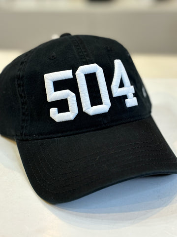 504 Black Baseball Hat