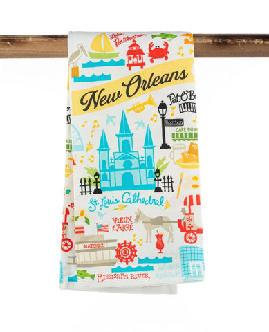 Kitchen Towel – New Orleans Map