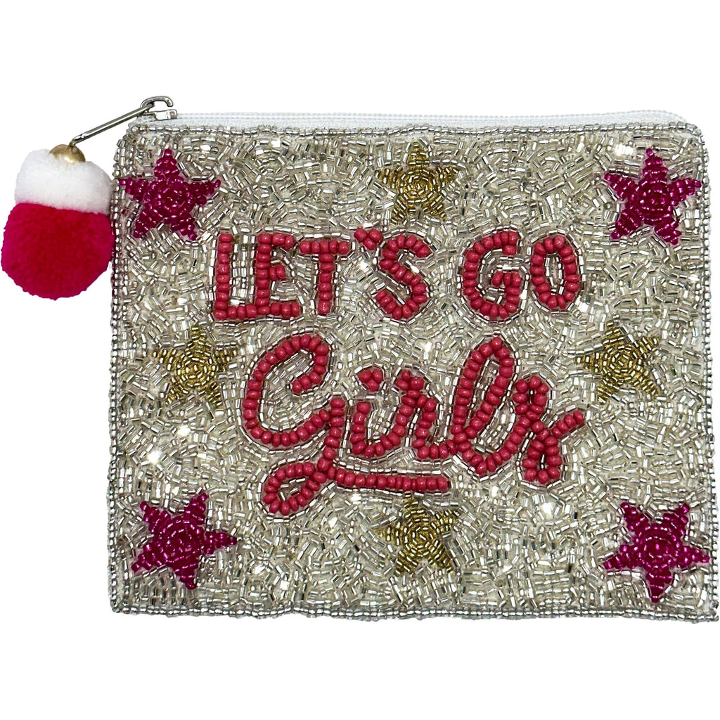 Let's Go Girls Beaded Coin Purse
