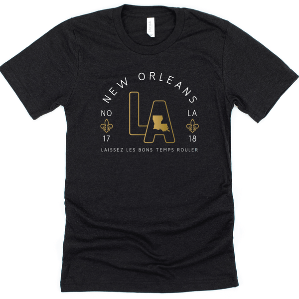 Simply New Orleans T-Shirt - Black & Gold