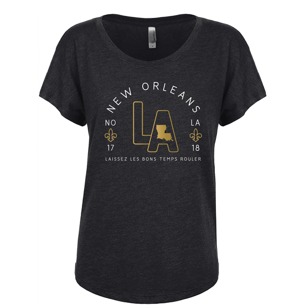 Simply New Orleans T-Shirt - Black & Gold