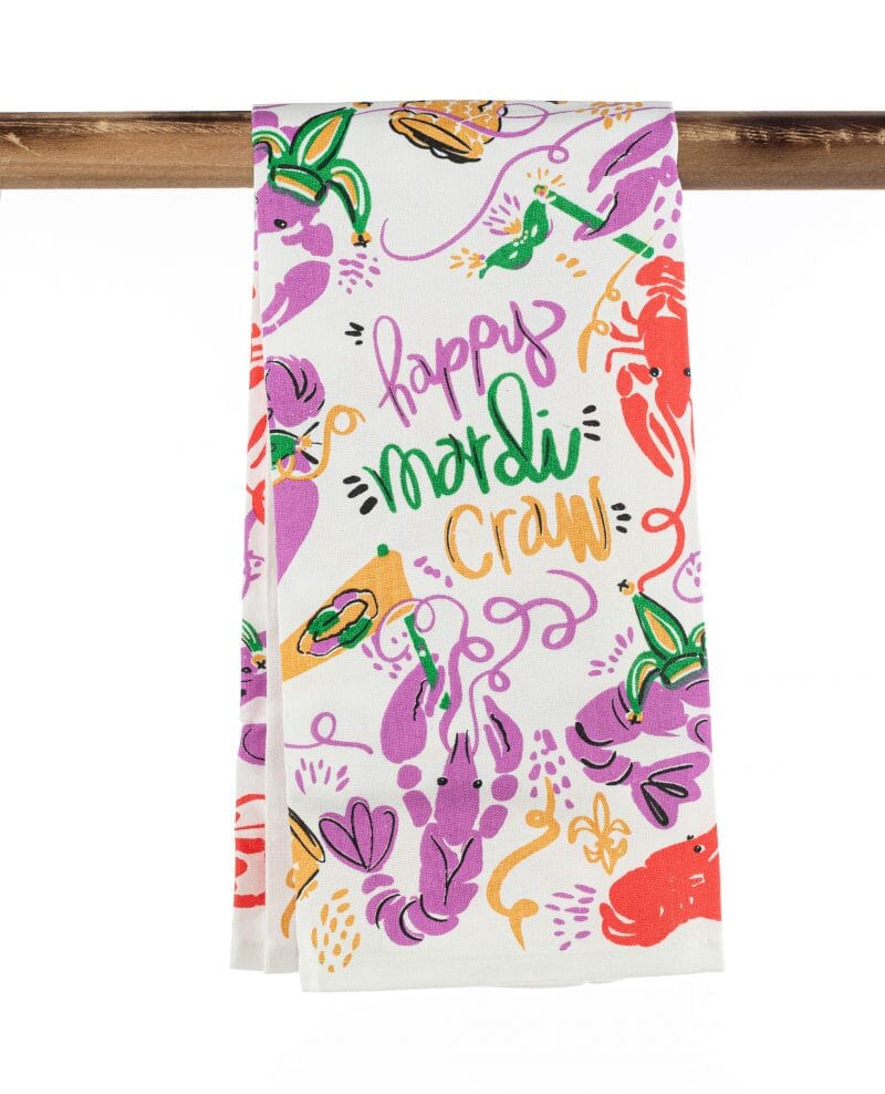 Kitchen Towel – Happy Mardi Craw