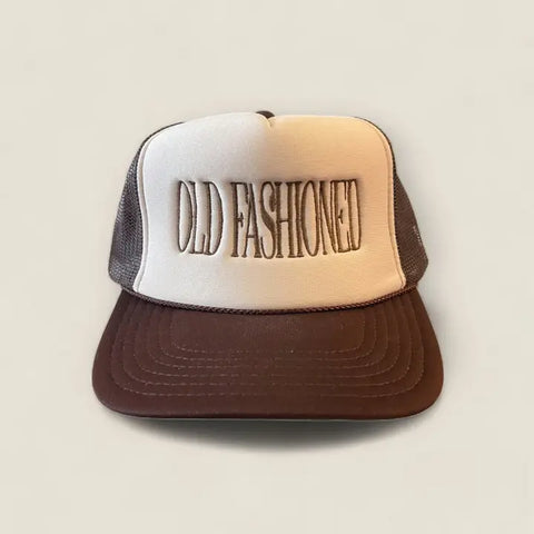 Old Fashioned Trucker Hat | Khaki/Brown