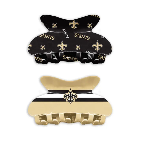 Nfl New Orleans Saints Team Hair Claw Set