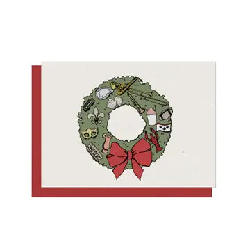 Louisiana Wreath Home Blank Card