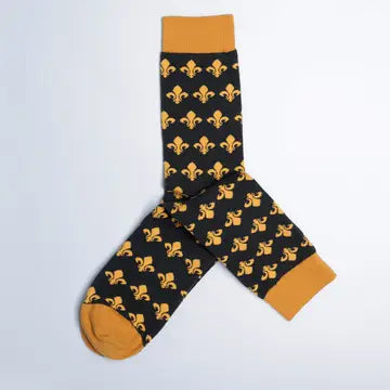 Men's Fleur De Lis Crew Socks