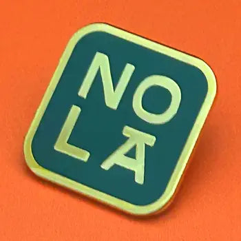 Modern NOLA Green Enamel Pin