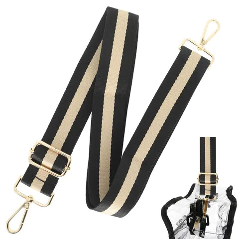 Black & Gold Gameday Purse Strap