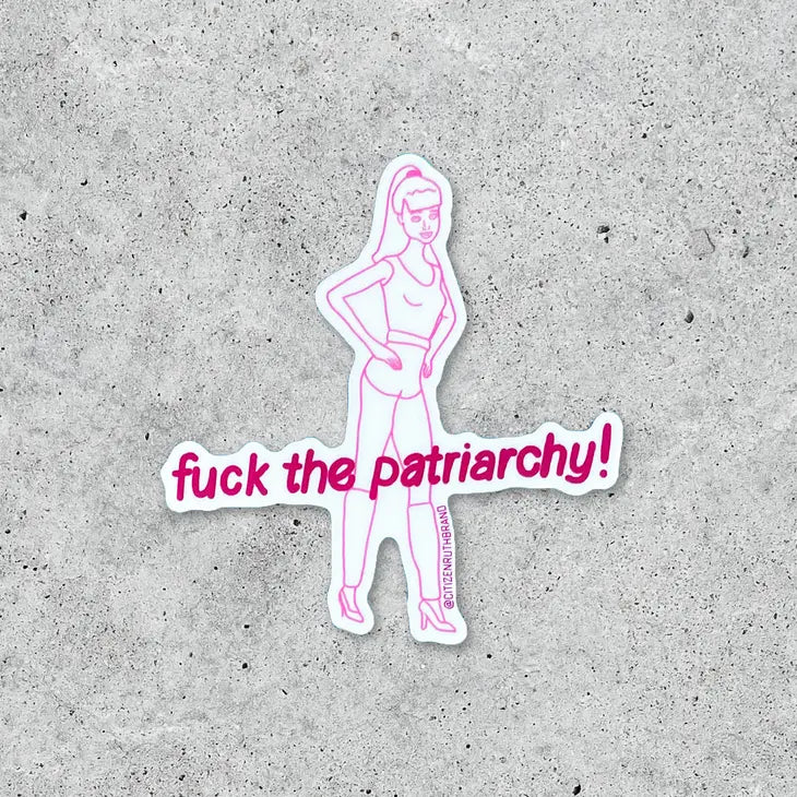 Fuck the Patriarchy Barbie Sticker